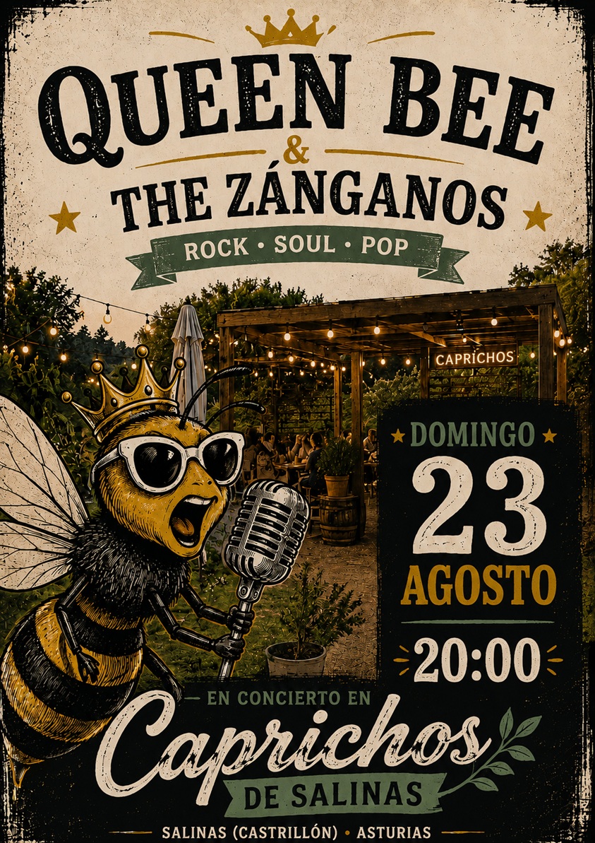 Queen Bee & The Zánganos en Caprichos, Salinas