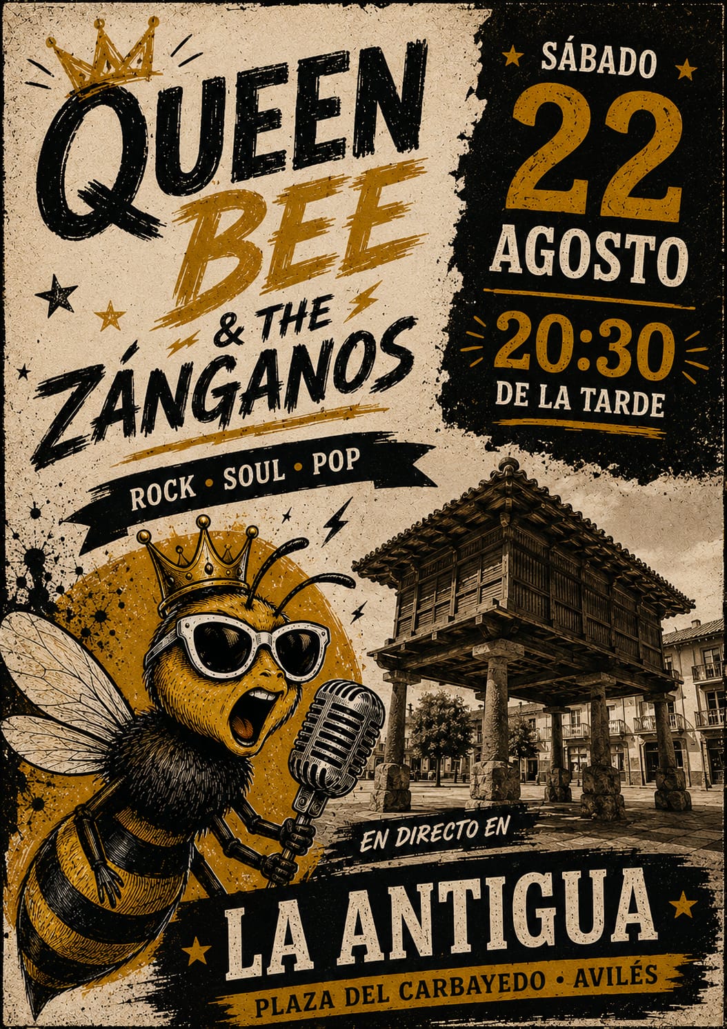 Queen Bee & The Zánganos en La Antigua, Avilés